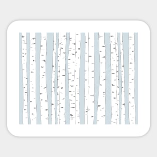 Aspen Forest - Blue Grey Sticker